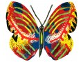 Tziona Butterfly Double Sided Steel Wall Sculpture - David Gerstein