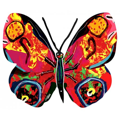 Tziona Butterfly Double Sided Steel Wall Sculpture - David Gerstein